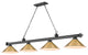 Zlite 2306-4BP-RB15 4-Light Billiard, Rubbed Brass