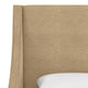 Wingback Bed, Linen Sandstone, Queen