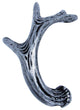 Antler Right Facing Cabinet Pull, Pewter