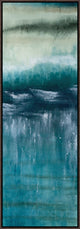Oceana III, 21.25"x61.25", Espresso Natural Wood Gallery Floater