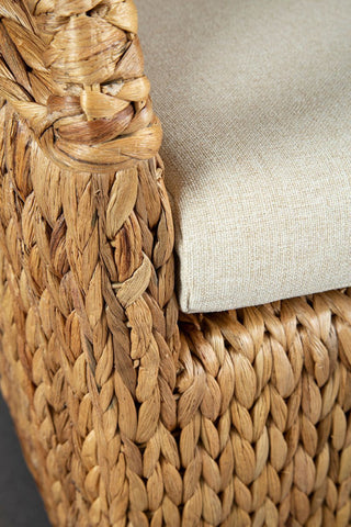 Morris Rattan Swivel Chair, Neutral