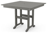 Farmhouse 37" Dining Table, Slate Gray