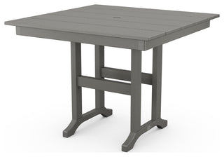 Farmhouse 37" Dining Table, Slate Gray
