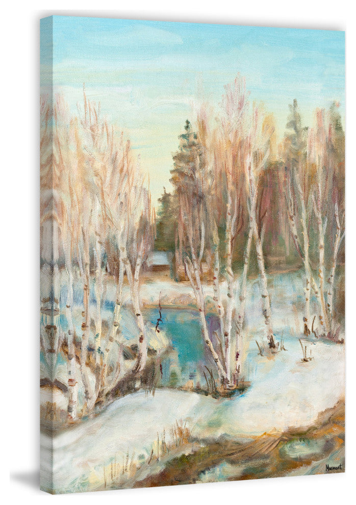 "Day Dreams in Streams" Painting Print on Wrapped Canvas, 20x30