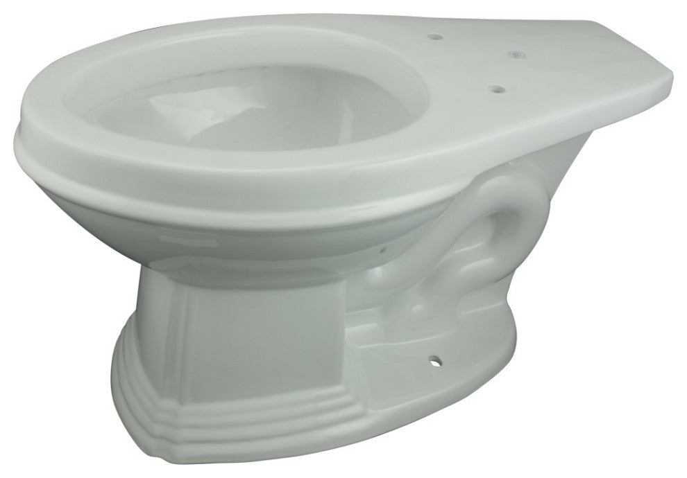 Dark Oak High Tank Pull Chain Toilet with Elongated Bowl and Satin L-Pipe