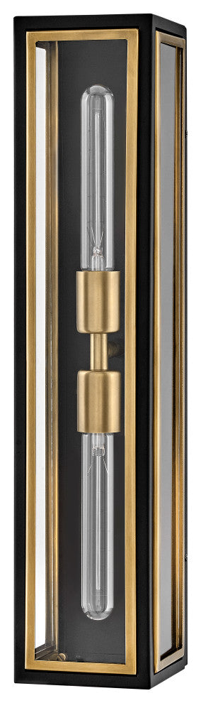 Hinkley Shaw Large Two Light Sconce, Black