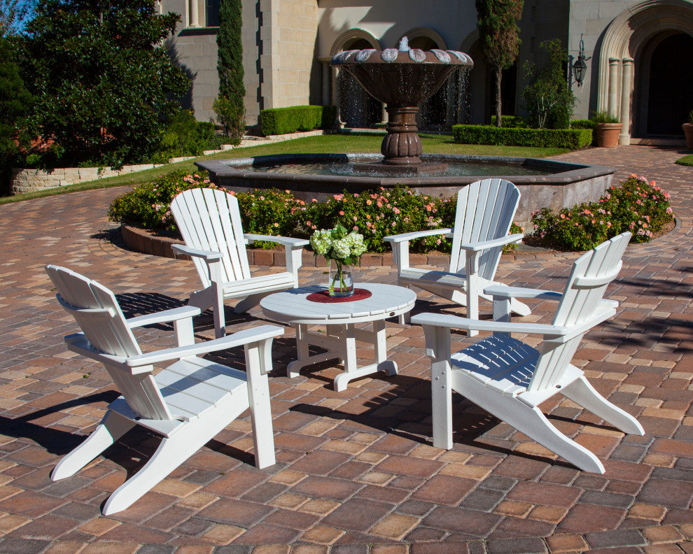 Polywood Round 36" Conversation Table, White
