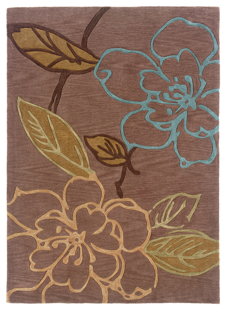 Trio Collection Space Dyed Thistle And Blue 5 X 7