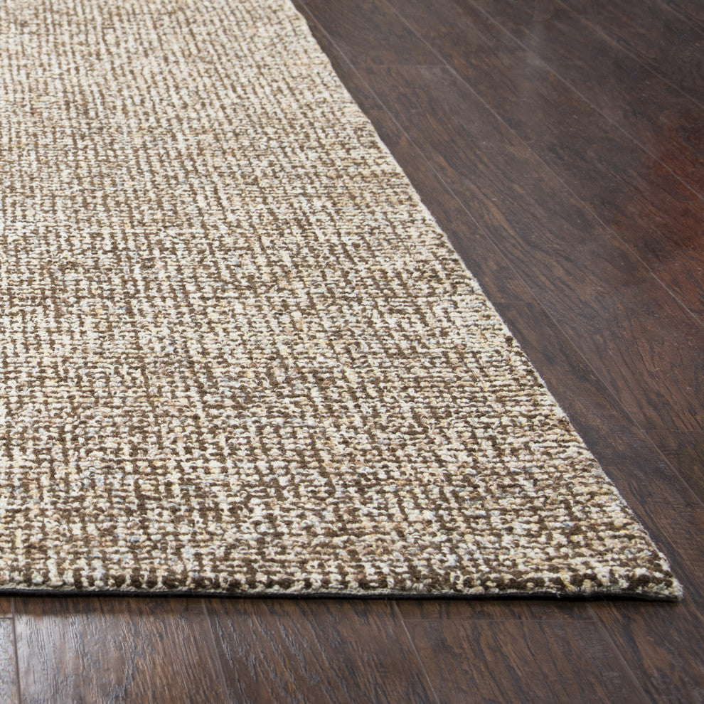 Rizzy Home Brindleton BR360A Brown Solid Area Rug, 3'x5'