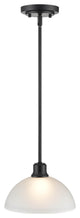 Amberle Collection 1-LIght 9.5" Matte Black Mini-Pendant