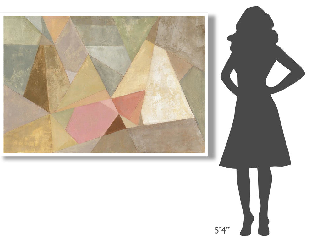"Geometric Abstract" Digital Paper Print by Silvia Vassileva, 62"x42"