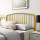 Headboard, Full Size, Metal, Gold, Modern Farmhouse, Bedroom Master Suite