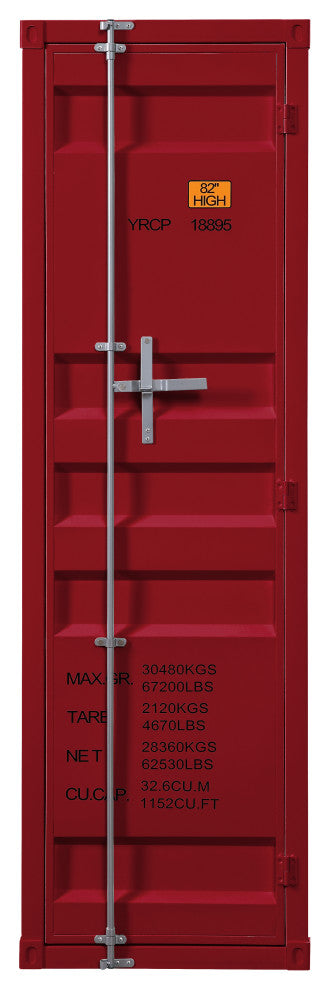 ACME Cargo Wardrobe With 1 Door, Red