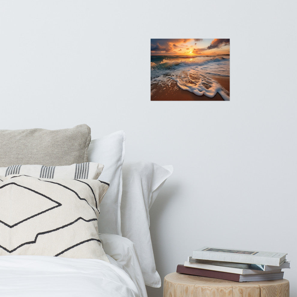 Coastal Artwork: California Dreamin' Photorealistic Digital Art Loose, 11" X 14"