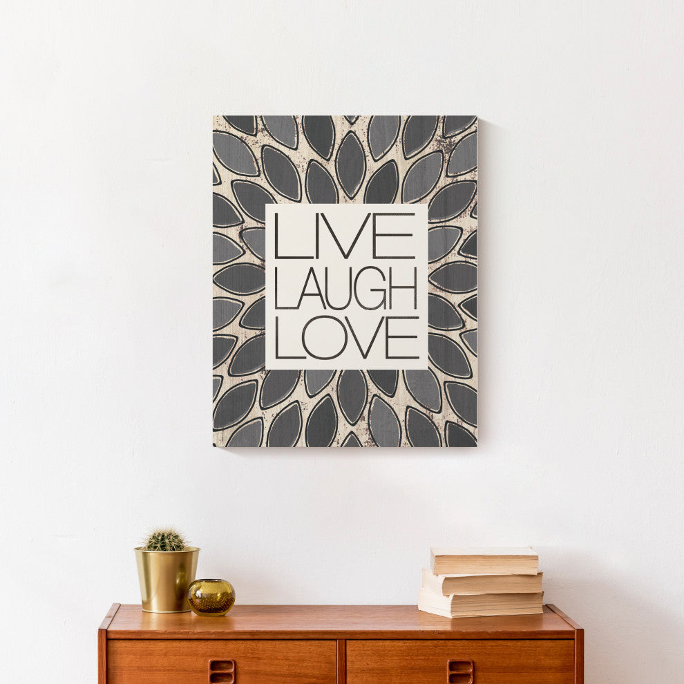 Live Gray Feathers 16x20 Canvas Wall Art