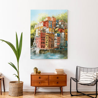 Mediterranean Coast 30 x 40 Canvas Wall Art