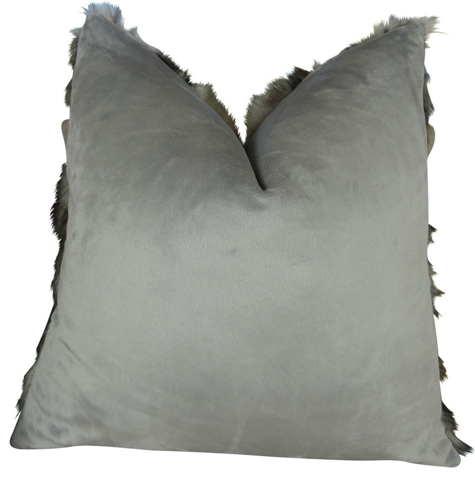Plutus Brand Ash Handmade Throw Pillow, (Double sided  20" x 20")