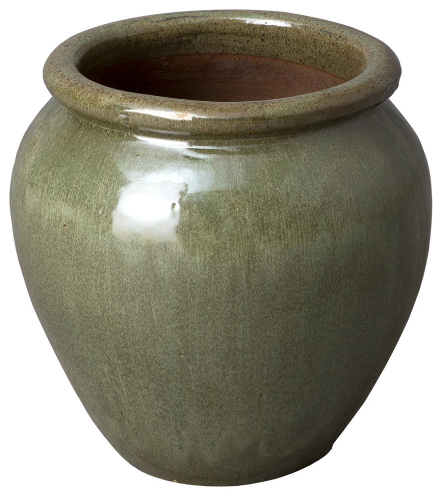 Round Planter, Tea Green 14.5X14.5"H