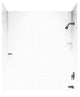 Swan 30x60x72 Solid Surface Bathtub Wall Kit, Arctic Granite
