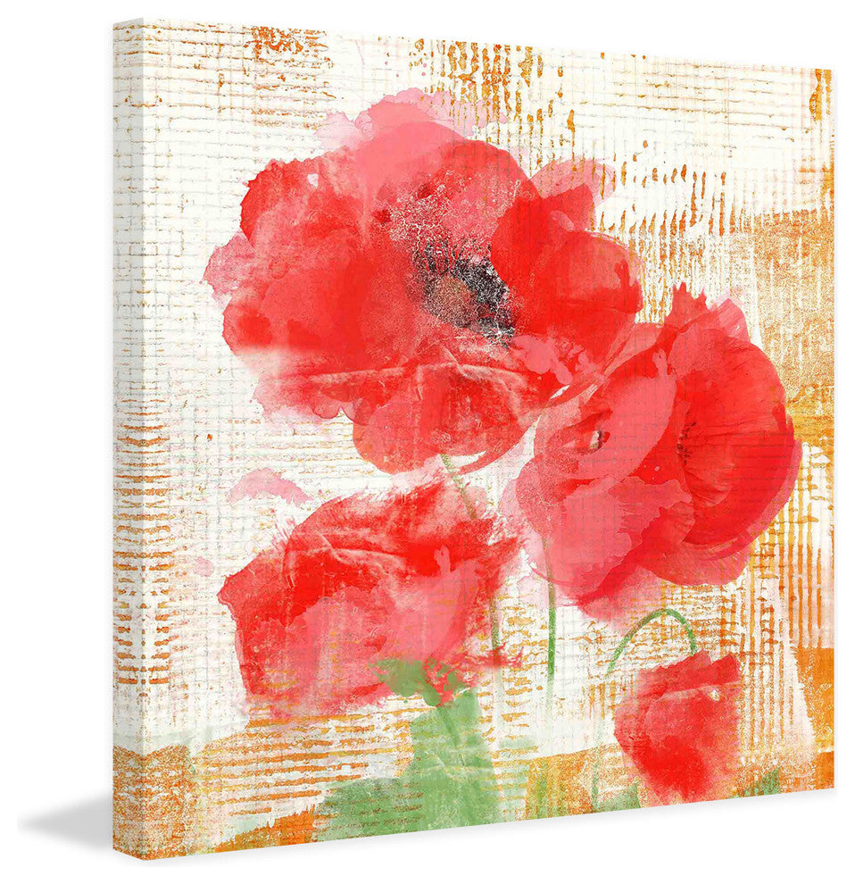 "Abstract Poppies II" Painting Print on Canvas by Irena Orlov