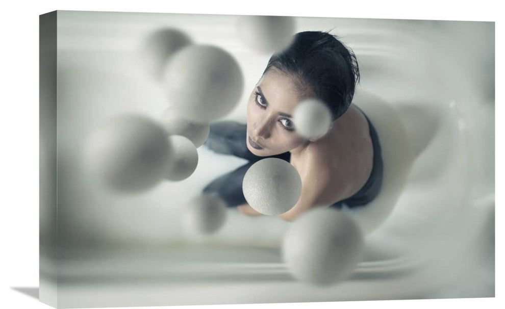 "Milky Balls" Stretched Canvas Giclee by Hardibudi, 22x15"