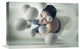 "Milky Balls" Stretched Canvas Giclee by Hardibudi, 22x15"