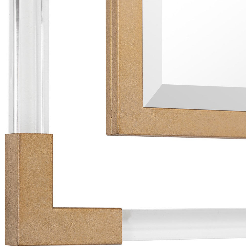 Uttermost Balkan Golden Square Mirror 09714