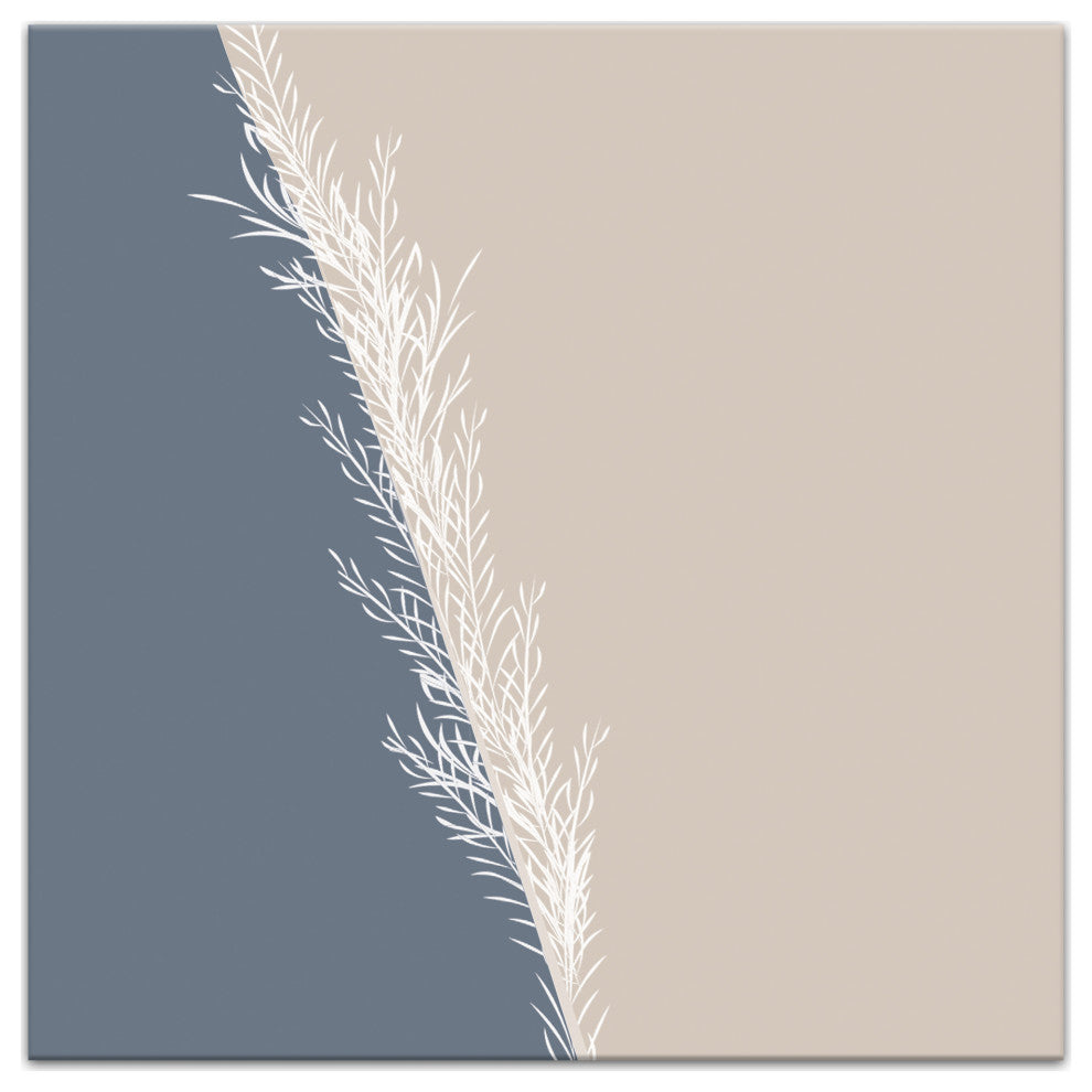 Neutral Pampas Duo 16x16 Canvas Wall Art