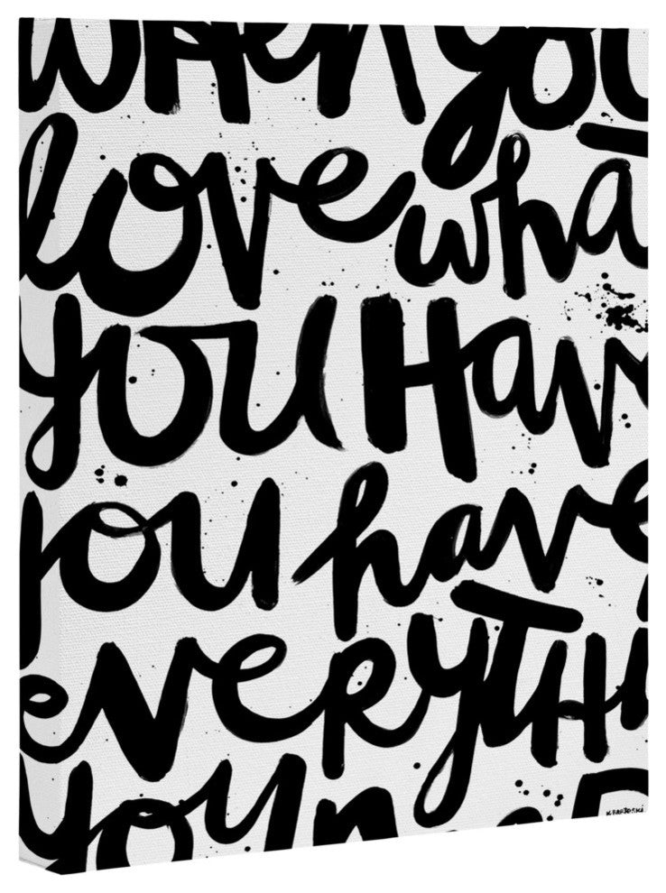 Deny Designs Kal Barteski If You Love Art Canvas