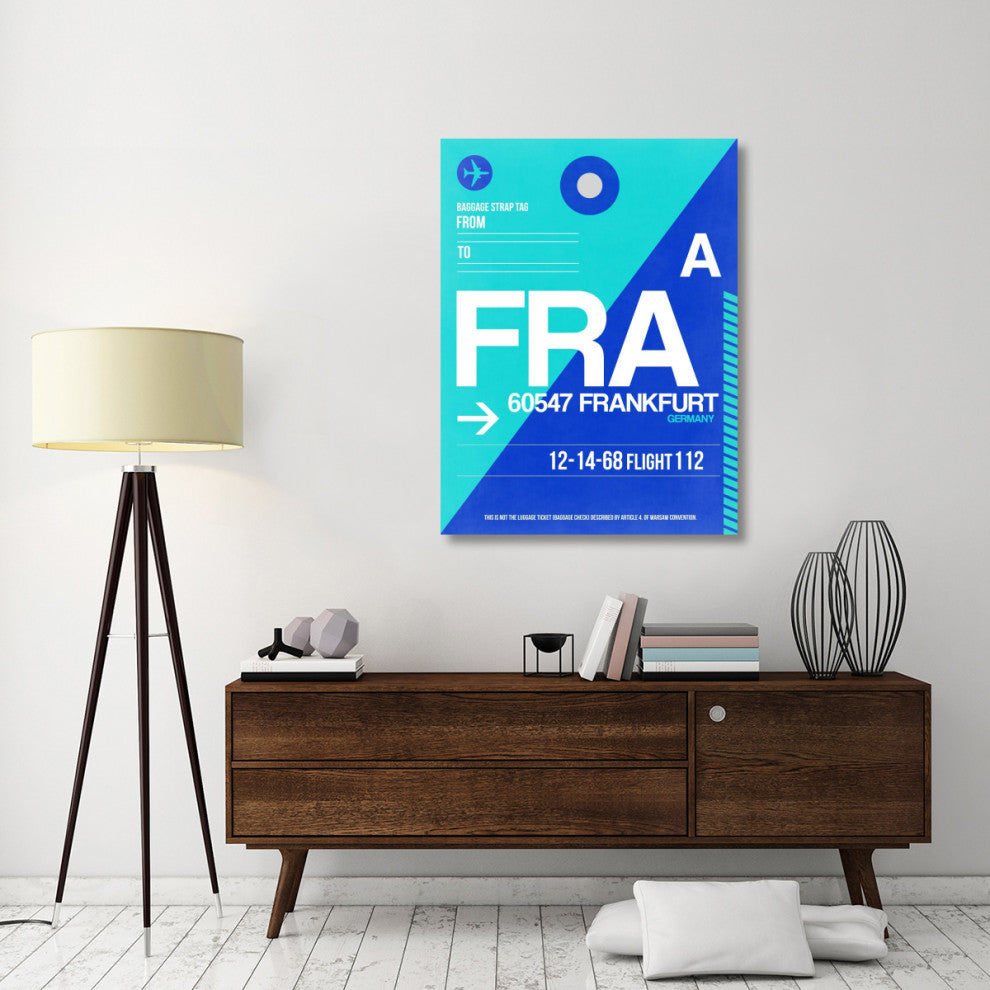 "FRA Frankfurt Luggage Tag 1" Fine Art Print