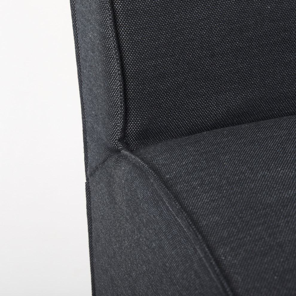 Damon Fully Upholstered Dining Chair, Set of 2, Gray
