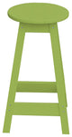 Poly Lumber Bar Stool, Tropical Lime, Counter Height, Round