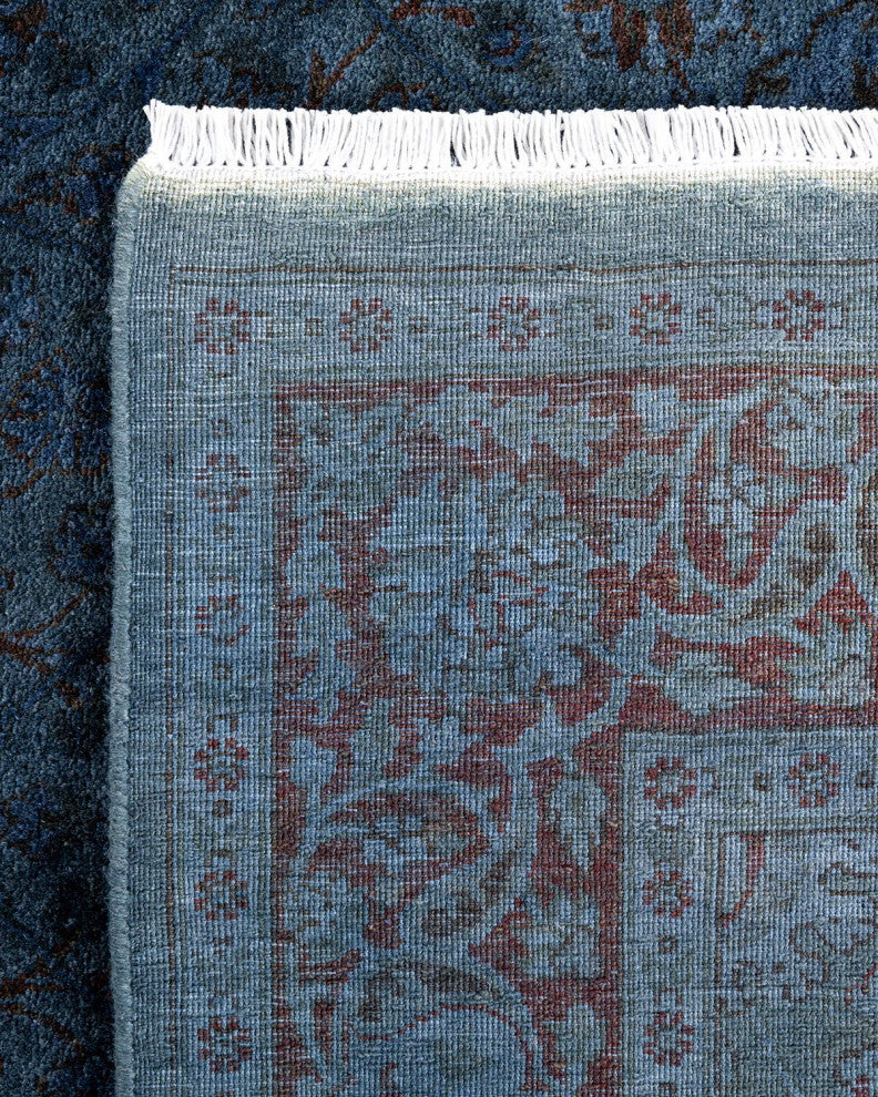 Overdyed, One-of-a-Kind Handmade Area Rug Gray, 4'1"x6'4"