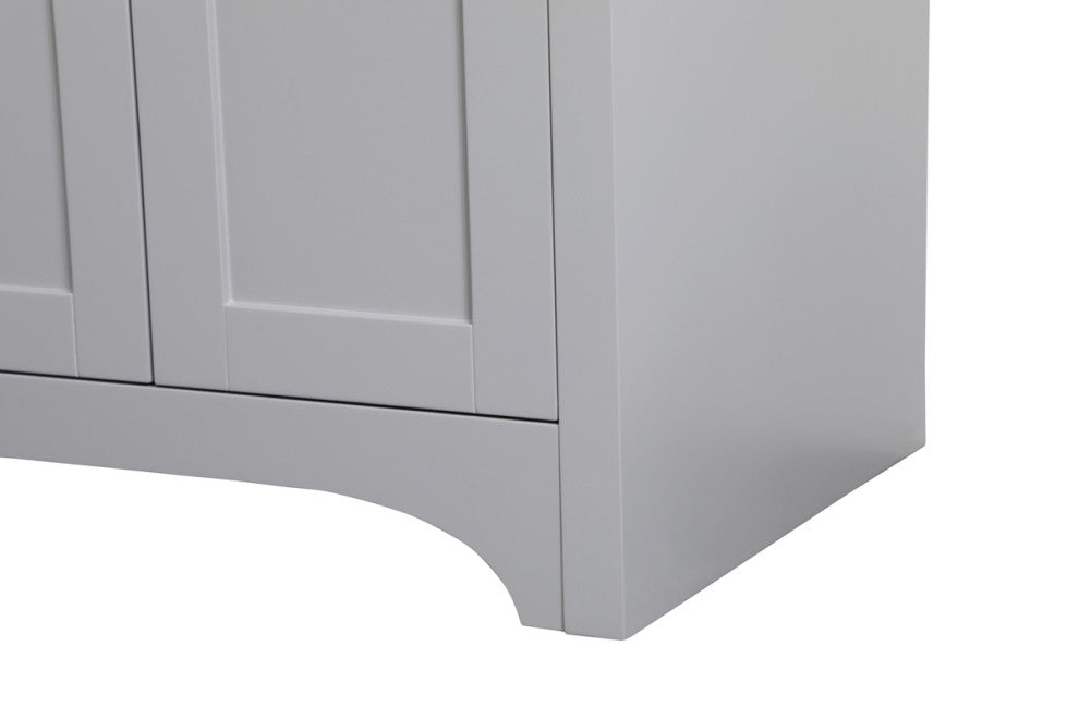 24" Single Bathroom Vanity, Gray