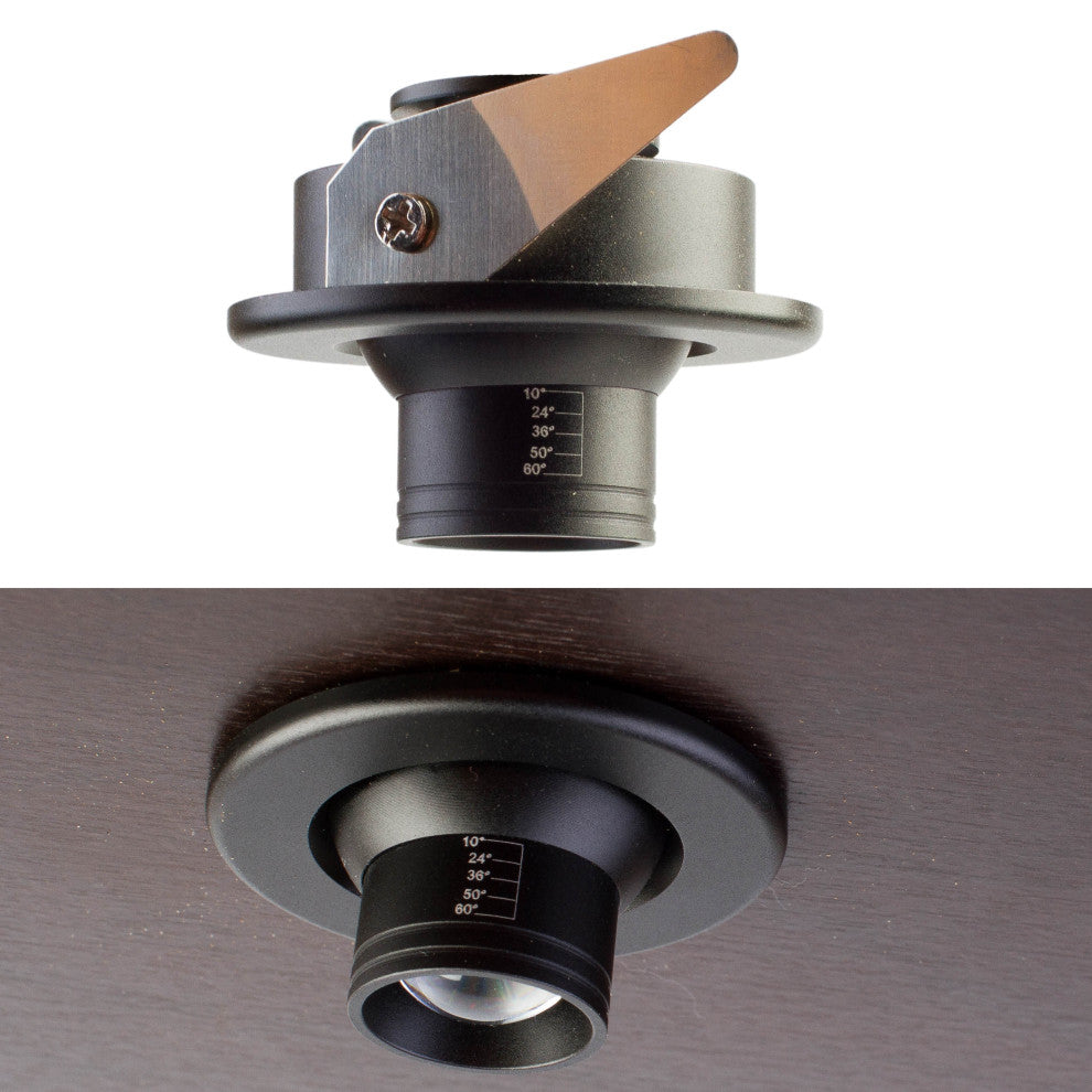 Showcase LED Spotlight Adjustable Beam Angle, 2 Recessed Light With Ul Power Supply