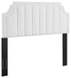 Alyona Channel Tufted Performance Velvet King/California King Headboard, White