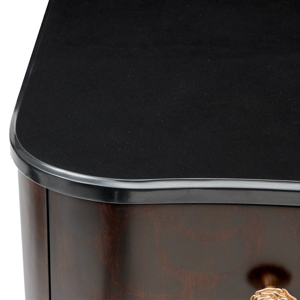 Camellia Field Dresser With Mirror, Warm Pecan