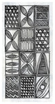 "Patterns of the Amazon V BW" Digital Paper Print by Kathrine Lovell, 38"x74"