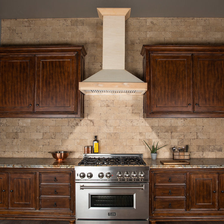 ZLINE 30" Ducted Unfinished Wooden Wall Mount Range Hood