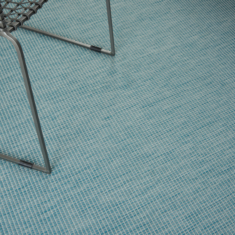 Nourison Positano Contemporary Area Rug, Aqua, 3'x5'