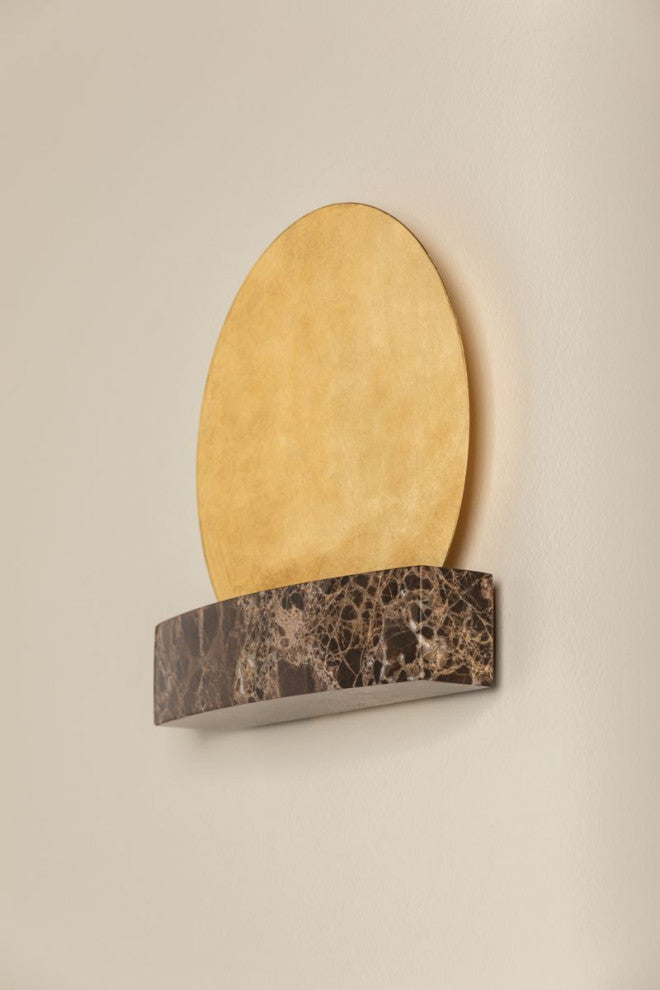 Rune Wall Sconce, Vintage Gold Leaf