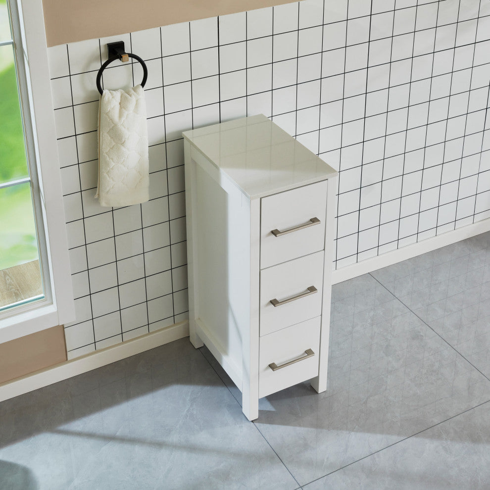 Vanity Art Vanity Cabinet, 12", White