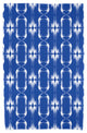 30"x60" Summer Picnic, Geometric Print Beach Towel, Blue