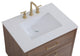 Home Living Walnut Brown 30" Bathroom Vanity