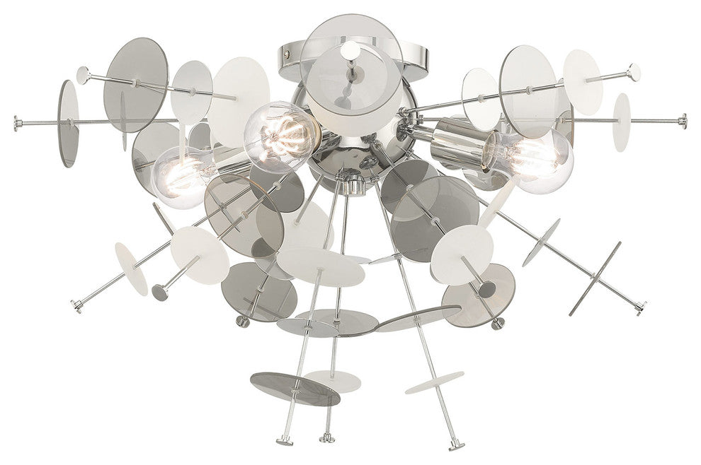 Livex Lighting Polished Chrome 4-Light Ceiling Mount