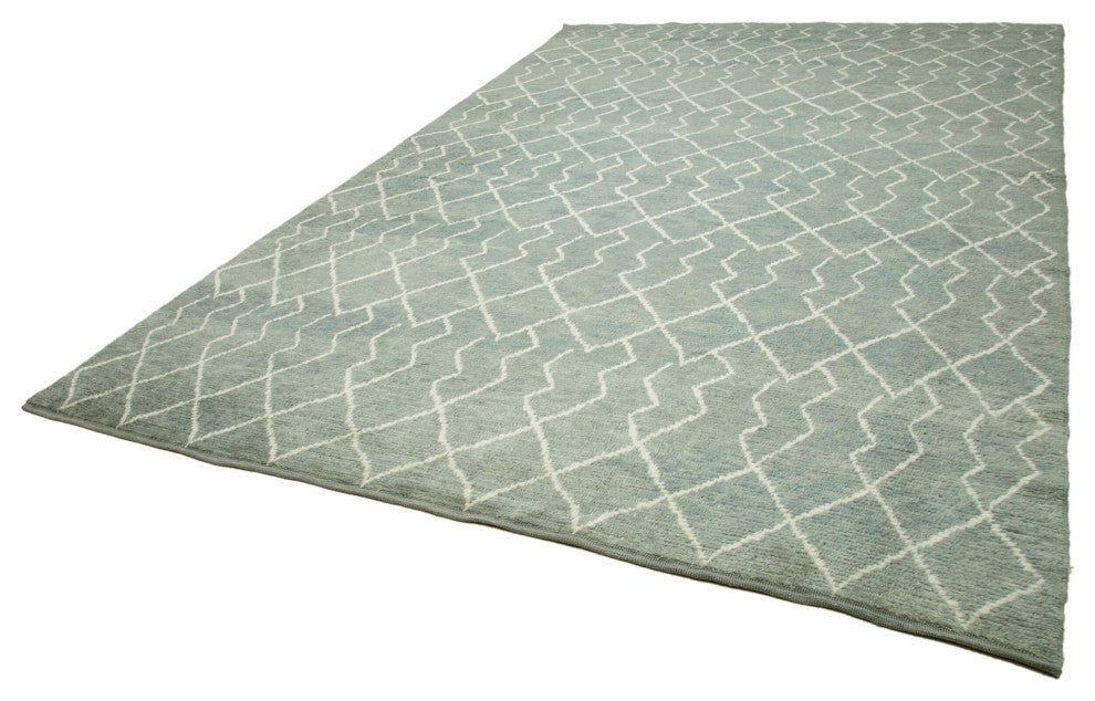 Rug N Carpet - Handmade Unique 9' 2'' x 13' 5'' Moroccan Area Rug
