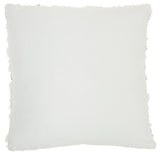 Mina Victory VV212 Throw Pillow, White, 20"X20"