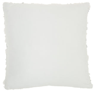 Mina Victory VV212 Throw Pillow, White, 20"X20"