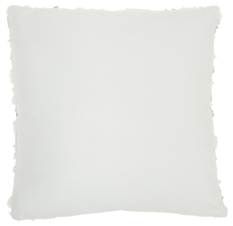 Mina Victory VV212 Throw Pillow, White, 20"X20"
