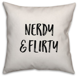 Nerdy & Flirty, Throw Pillow, 20"x20"